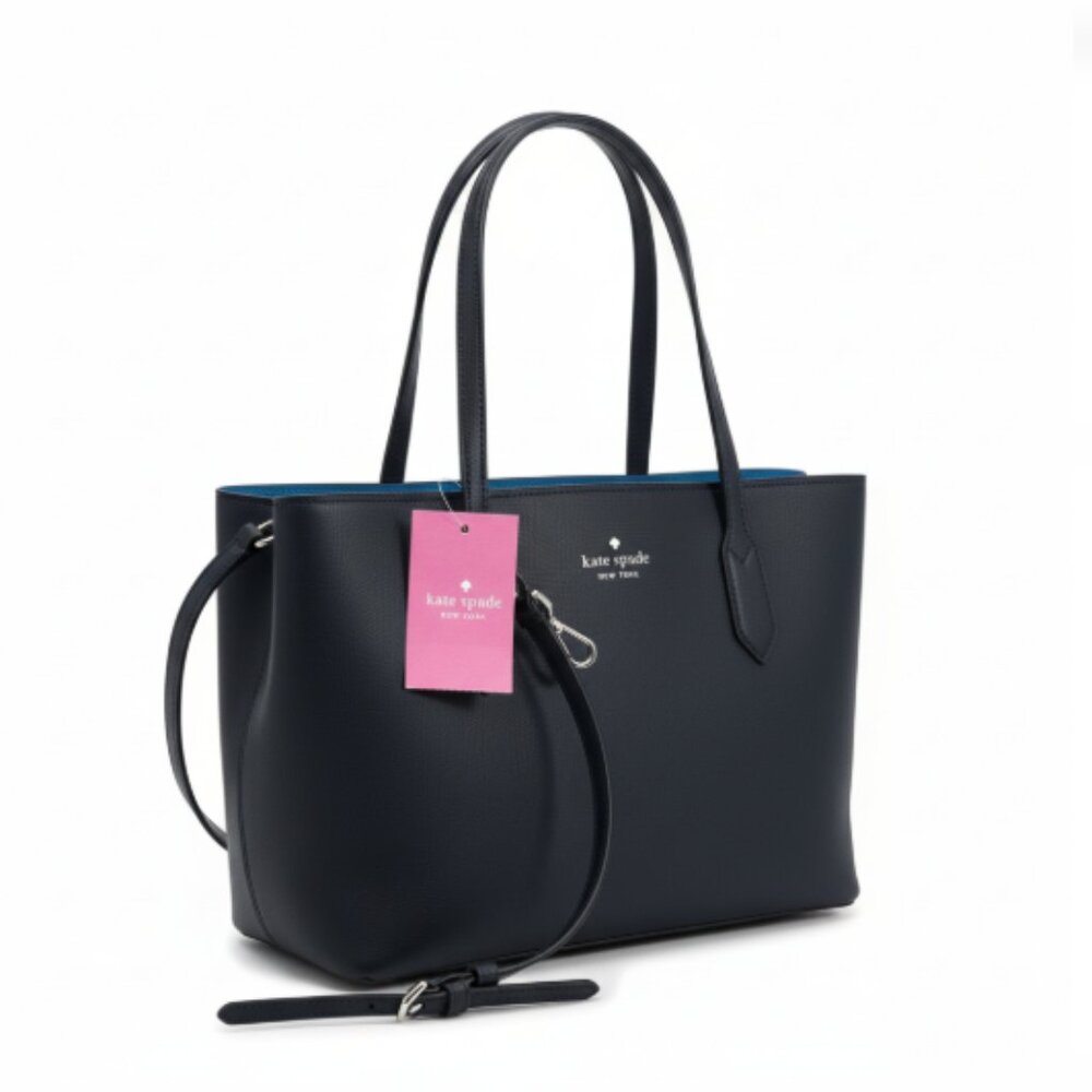 Kate Spade New York Harper Satchel Blazer Blue Leather Handbag Purse NWT